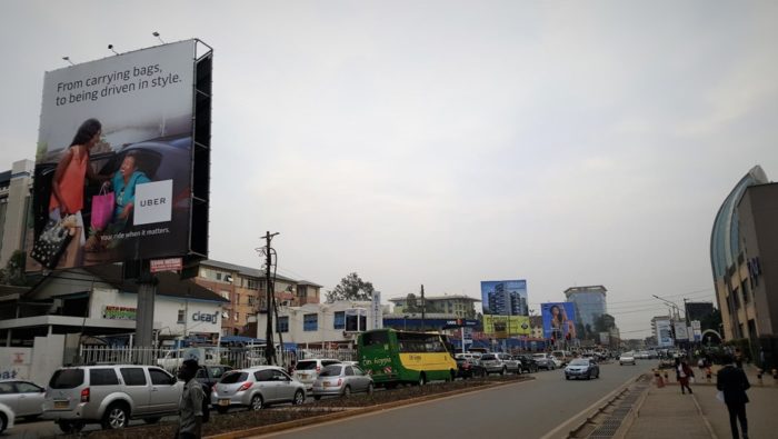 Poster of Uber in Nairobi by Gianluca Iazzolino