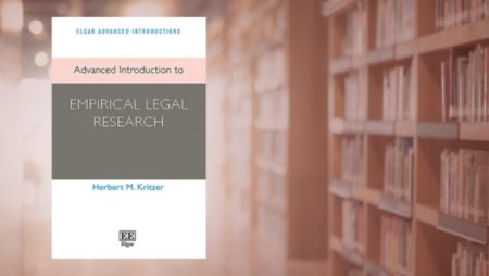 Herbert M Kritzer's Advanced Introduction to Empirical Legal Research (Edward Elgar Publishing, 2021)