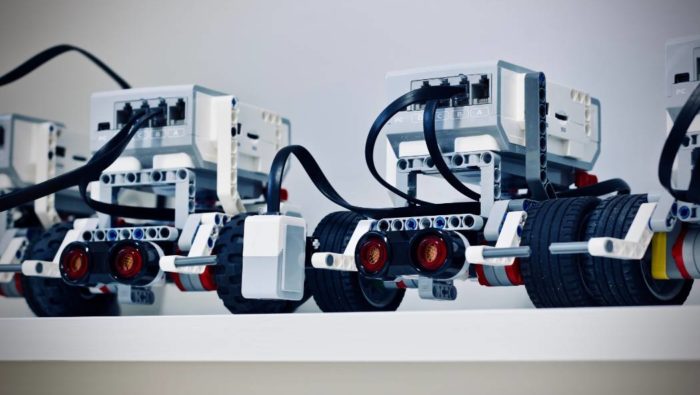 A photograph of robotics