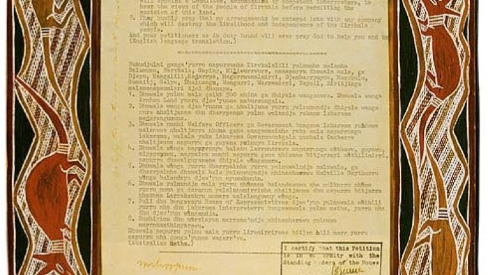 The 1963 Yirrkala Bark Petition.
